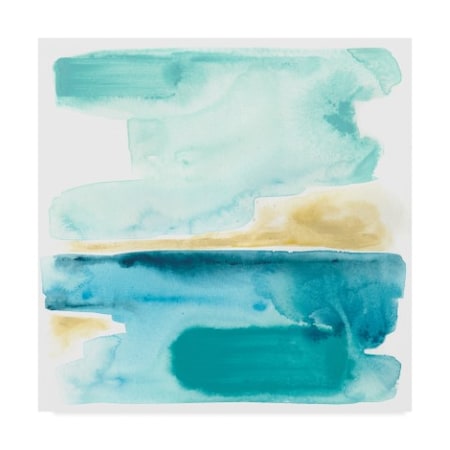 June Erica Vess 'Liquid Shoreline Iii' Canvas Art,18x18